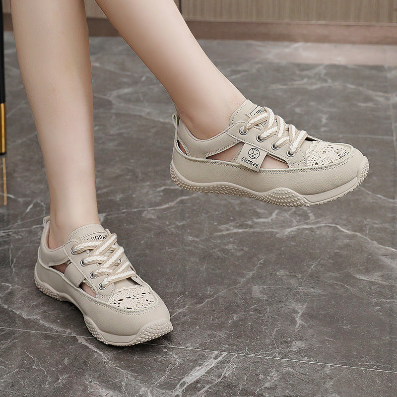 Damen Freizeitschuhe Atmungsaktiv Florales Netzdesign Sneaker
