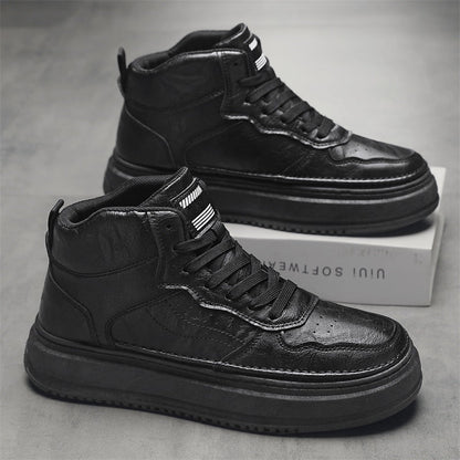 Damen Sportliche Sneaker Leder Weißen Schuhe