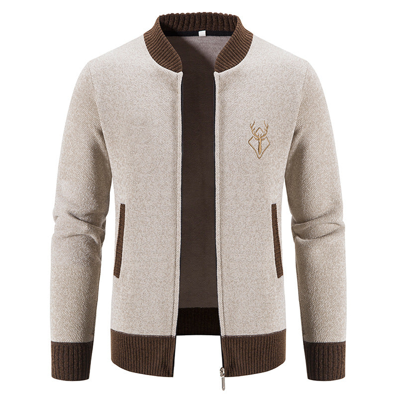 Herren Freizeitjacke Modern mit Taschen und Struktur