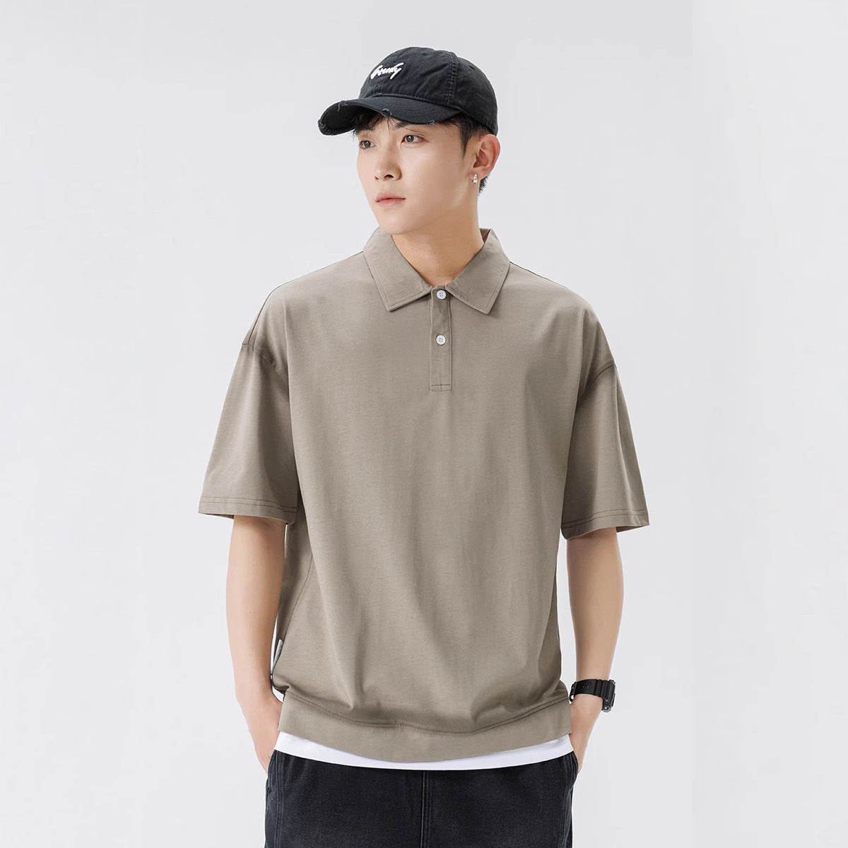 Herren Poloshirt Modern atmungsaktiv Trendig