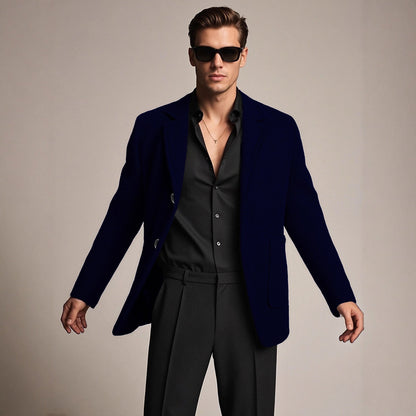 Herren Blazer Elegant Strukturiert Freizeit Berlin Stil