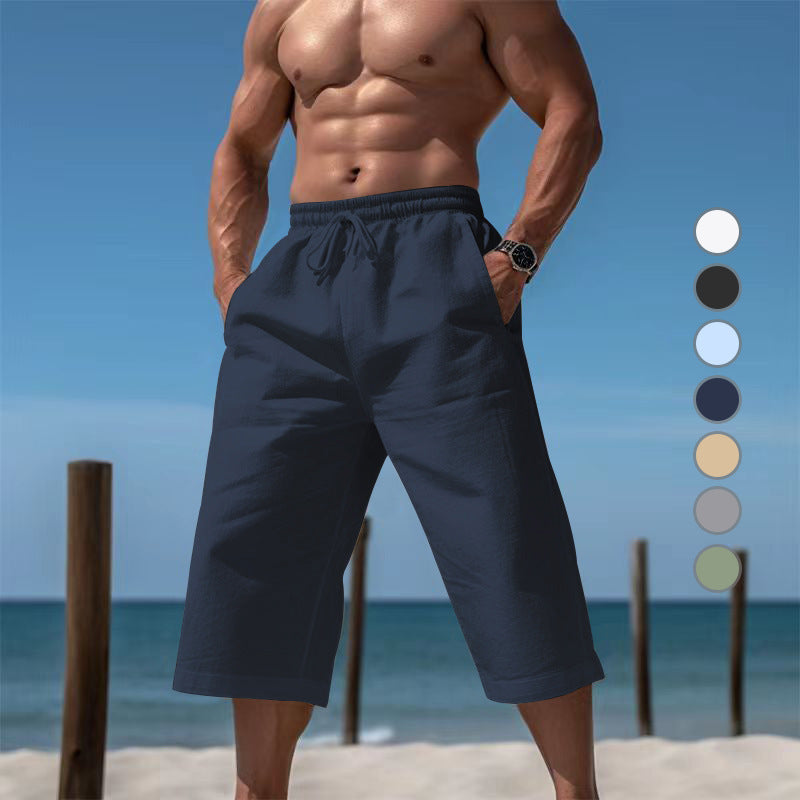 Herren Sommer-Shorts Bequem Elastisch Mit Taschen
