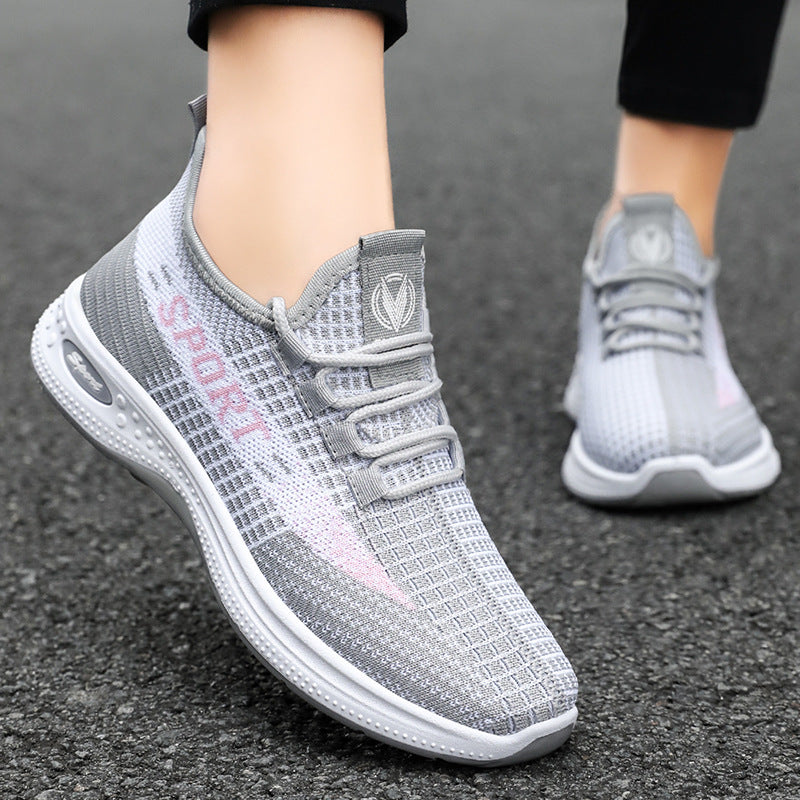 Damen Fitness Sneaker Atmungsaktiv Sportlich Laufschuhe