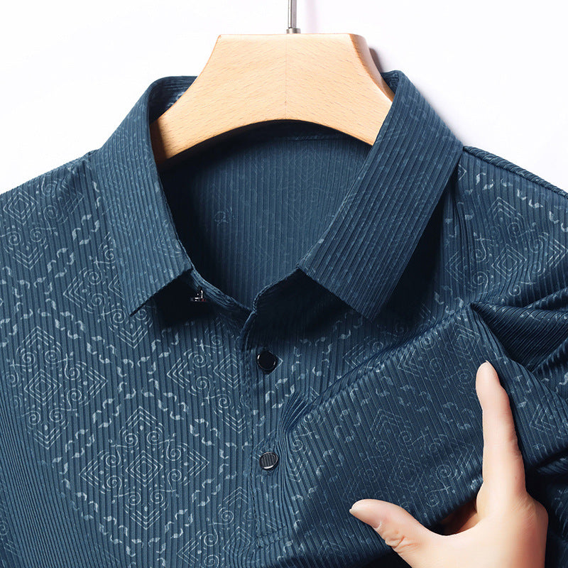 Herren Kurzarmhemd Klassisch Elegant Slimfit