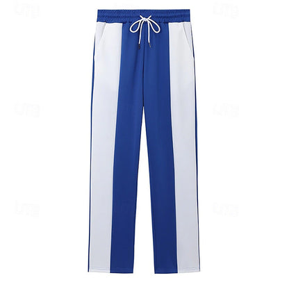 Herren Trainingshose Sportlich Streifenmuster Taschen Praktisch