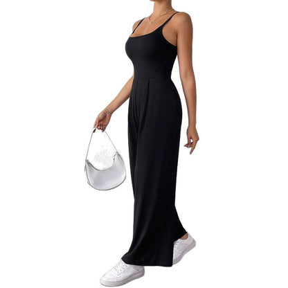 Damen Jumpsuit Elegante Spaghettiträger Leicht und Bequem