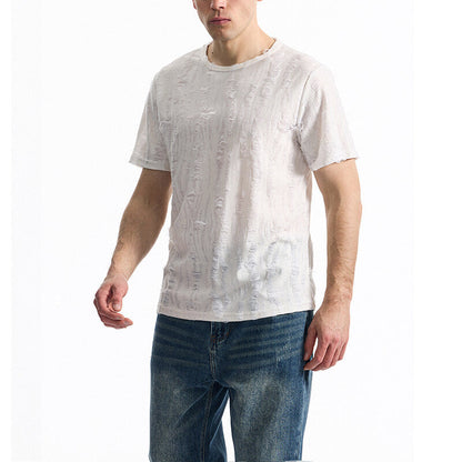 Herren T-Shirt Vintage Look Modern Strukturdesign Berlin