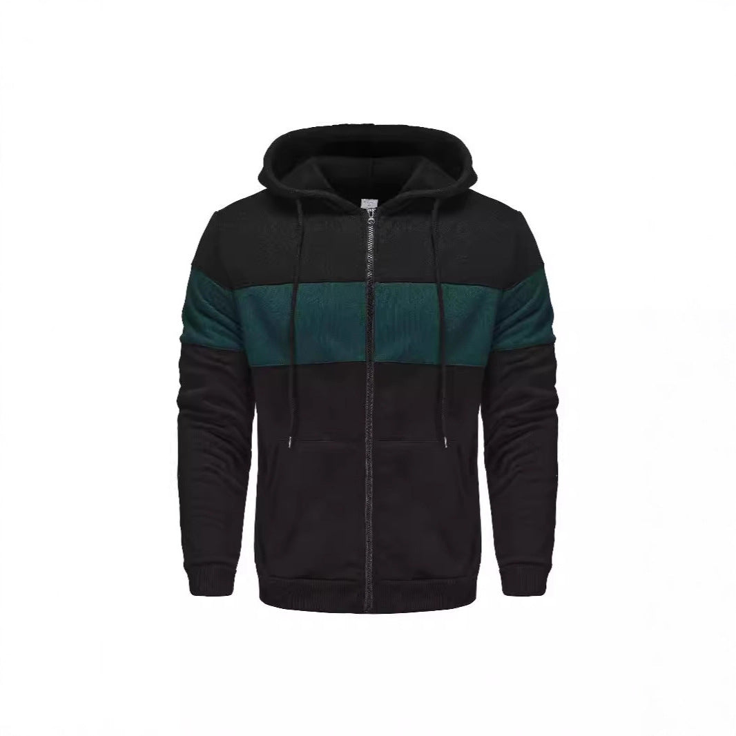 Herren Sportjacke Kapuzenjacke Atmungsaktiv Reißverschluss