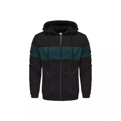 Herren Sportjacke Kapuzenjacke Atmungsaktiv Reißverschluss