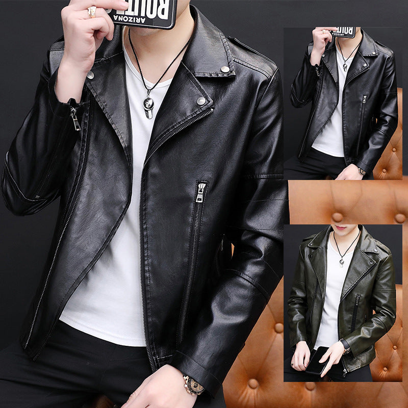 Herren Lederjacke Bikerstyle Schwarz Modern - BerlinGlamour