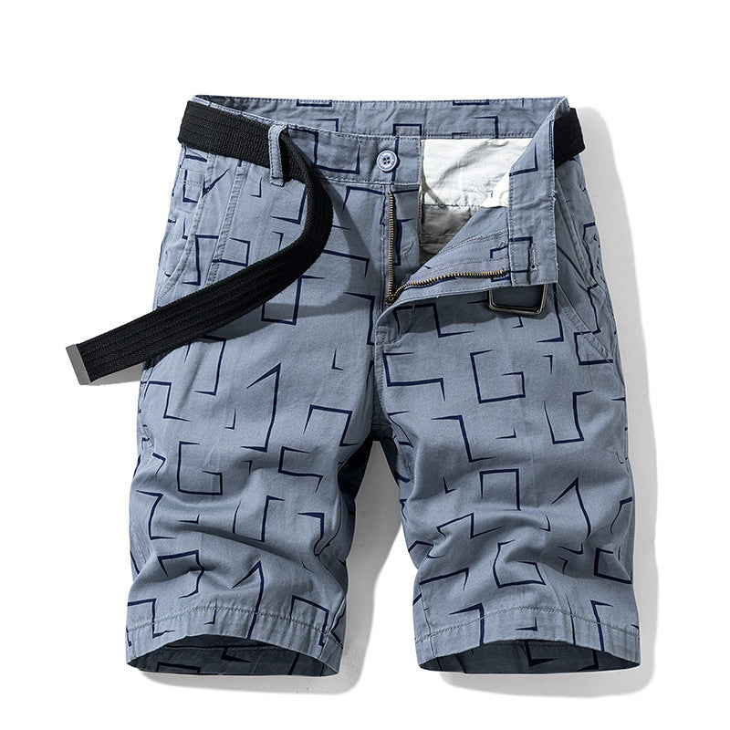Herren Cargoshorts Elastisch Geometrisches Muster Modern