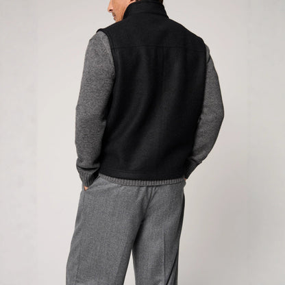 Herren Weste Wolle Robust mit Taschen Winter