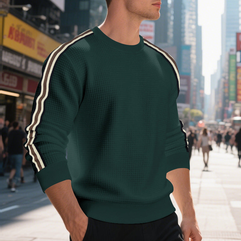 Herren Sweatshirt Sportlich Streifen Modern