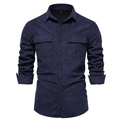 Herren Karohemd Kamelhaar Hemd Elegantes Design
