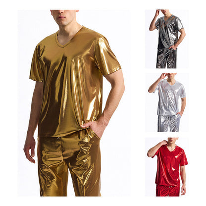Herren Sport-Outfit Glänzend Elastisch Modern