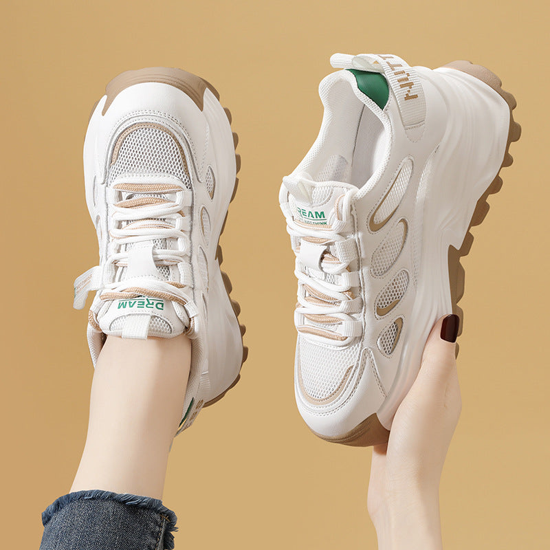 Damen Sneaker Chunky Atmungsaktiv Komfort Schuhe
