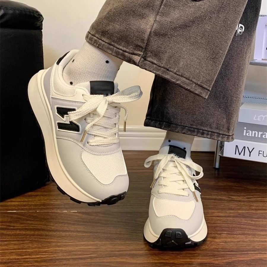 Damen Sneaker Plattform Schuhe Komfortabel Trendy