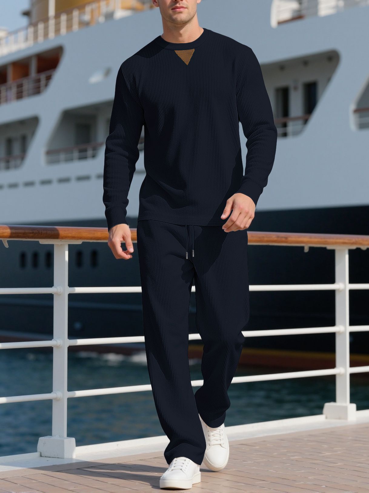 Herren Jogginganzug Set Lässig Bequem Sportlich