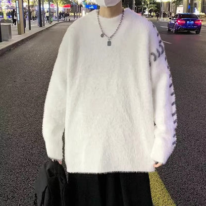 Damen Strickpullover Gemütlich Stylish Oversized