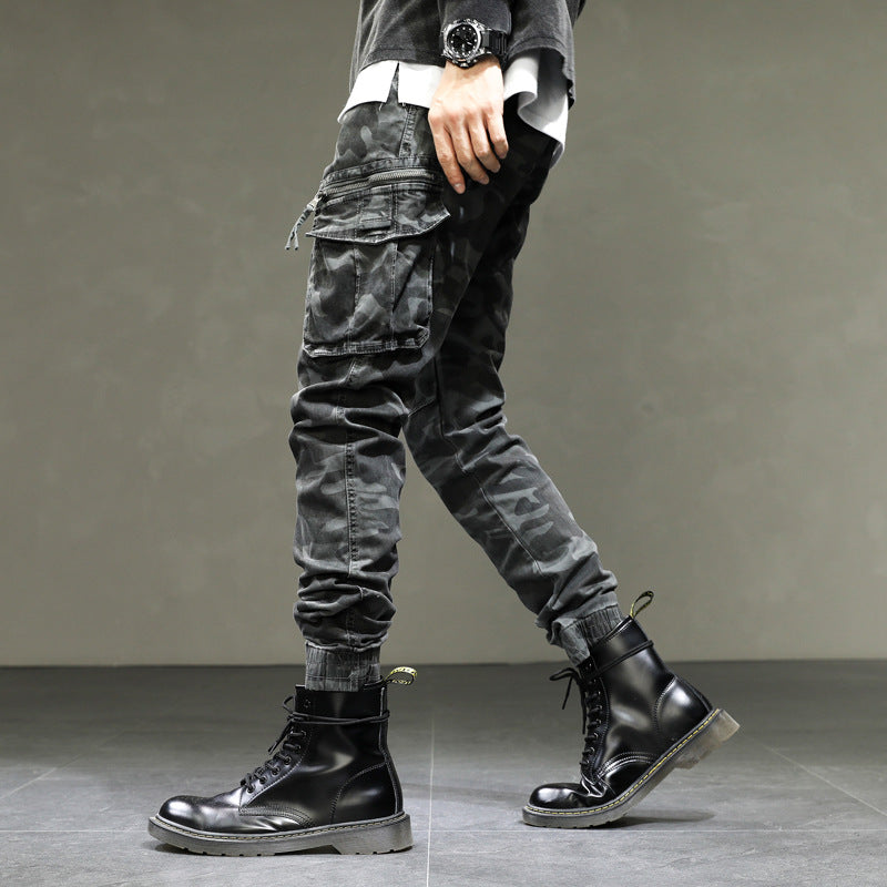 Herren Cargohose Bequem Elastisch Mit Taschen