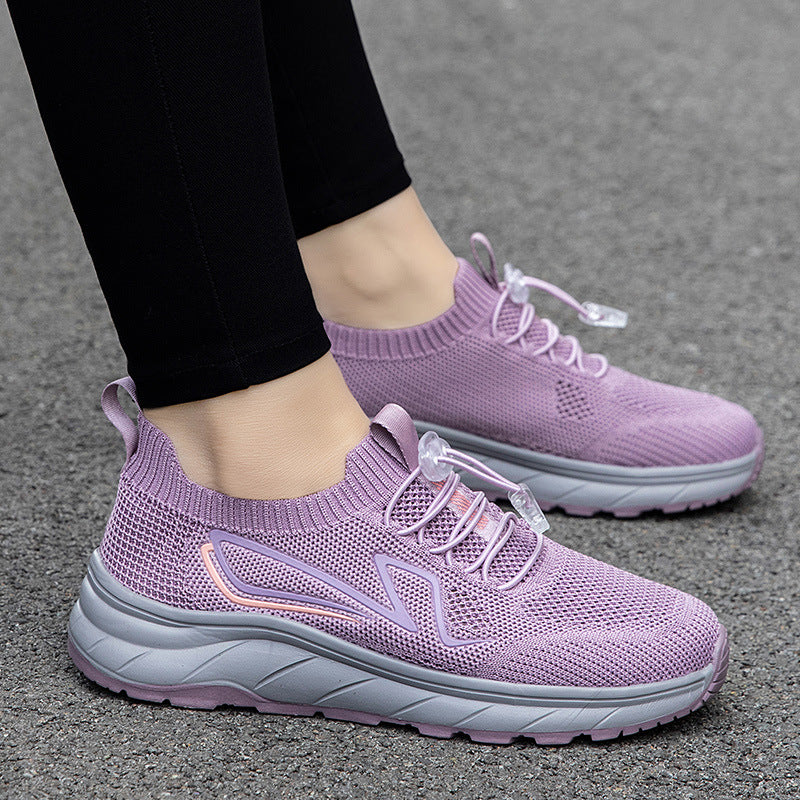 Damen Sneaker Atmungsaktiv Schnellschnürsystem Sportlich - BerlinGlamour