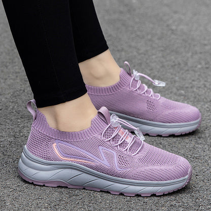 Damen Sneaker Atmungsaktiv Schnellschnürsystem Sportlich - BerlinGlamour