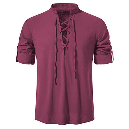 Herren Langarmhemd Kordelzug Modern Berlin Style - BerlinGlamour