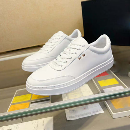Damen Sneaker Leder Schuhe Bequem Perforiert Modisch