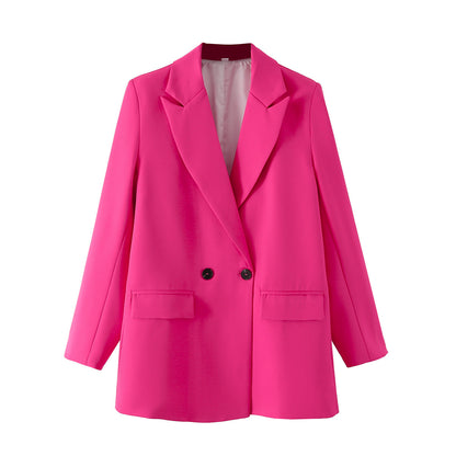 Herren Blazer Zweireiher Klassisch Elegent