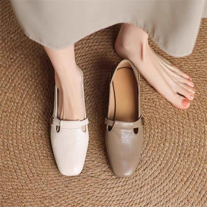 Damen Ballerinas Bequem Schnalle Elegant Modisch