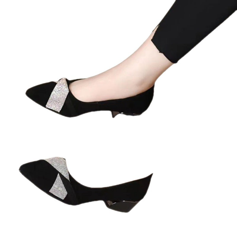 Damen Slingpumps Elegante High Heels mit Nieten