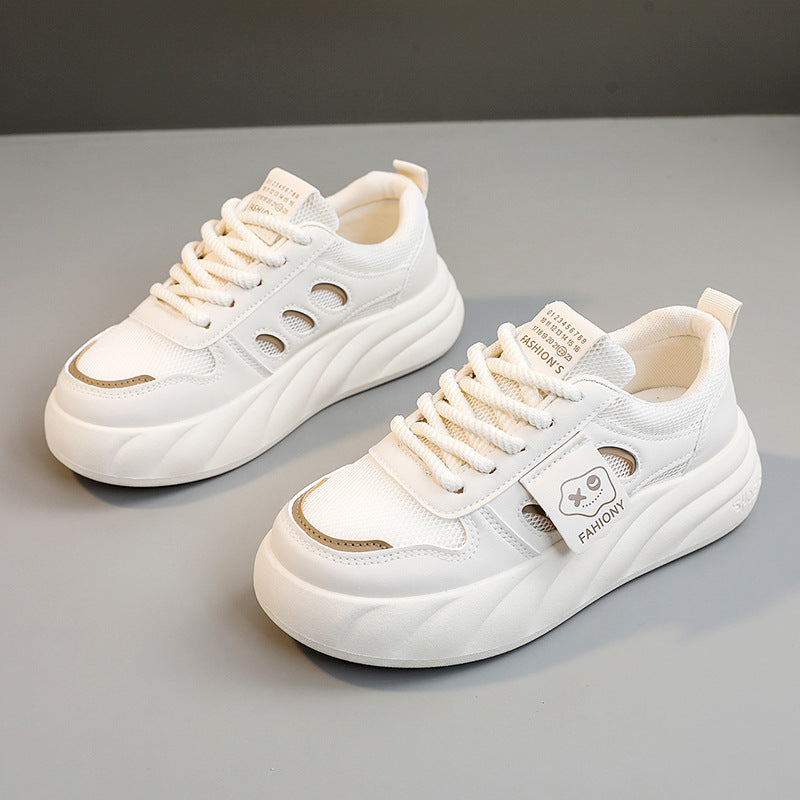 Damen Sneaker Plattform Schuhe Mesh Bequem