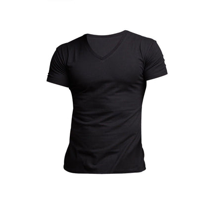 Herren T-Shirt V-Ausschnitt Weich Baumwolle Berlin Style