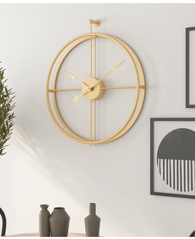 Große Wanduhr 20 Zoll Minimalistisch Schwarz Silent - BerlinGlamour