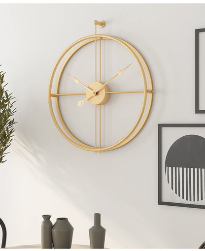 Große Wanduhr 20 Zoll Minimalistisch Schwarz Silent - BerlinGlamour