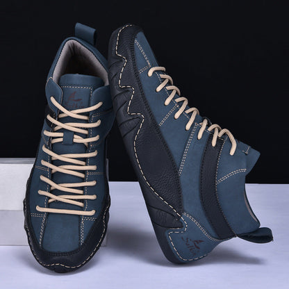 Herren Lederschuhe Echtleder Schwarz Elegant