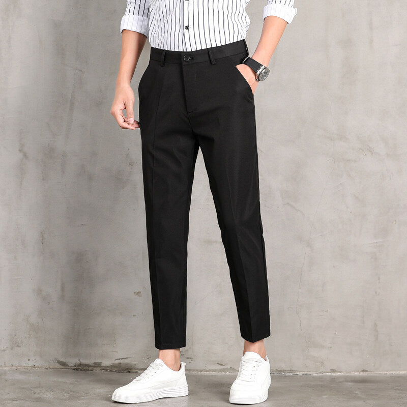 Herren Chino Hose Slim Fit mit Seitentaschen Modern