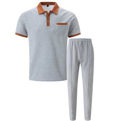 Herren Freizeit-Set mit Poloshirt und bequemer Hose Modern