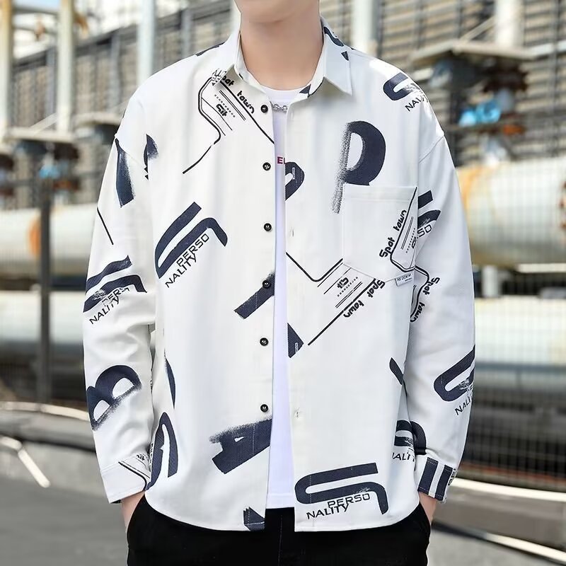 Herren Hemd Grafik Druck Berlin Style