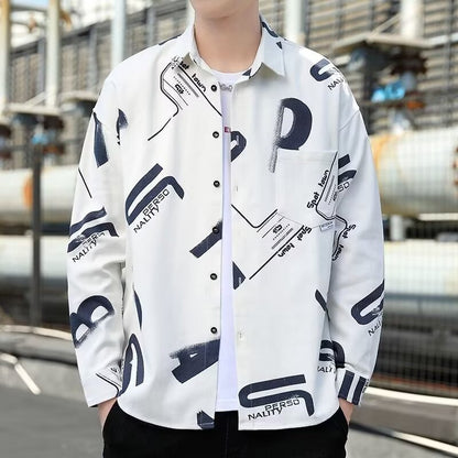 Herren Hemd Grafik Druck Berlin Style