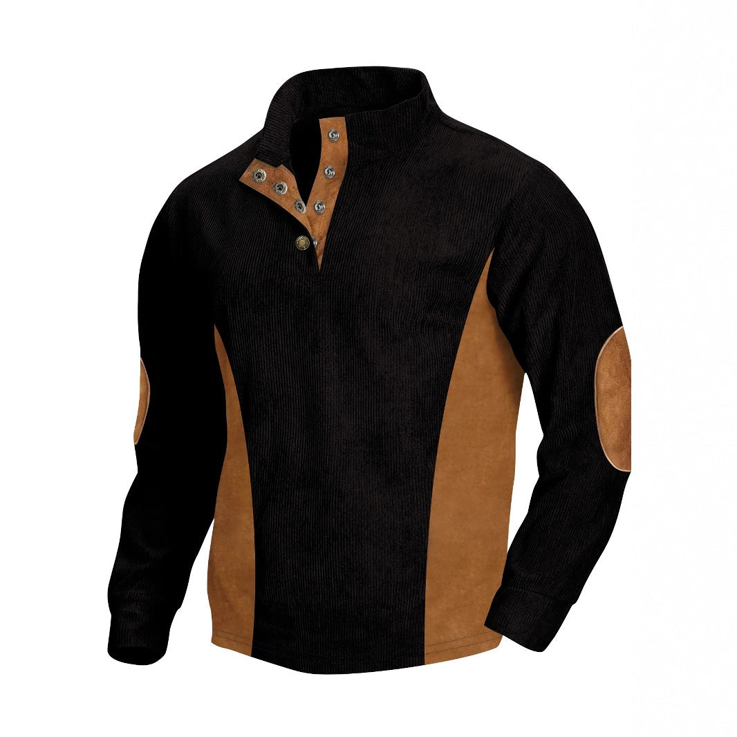 Herren Langarm-Shirt Modern Ripp-Design Elegantes Design
