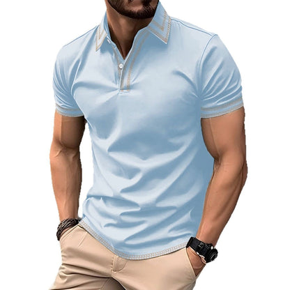 Herren Poloshirt Modern mit Stickdetails Trendy