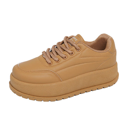 Damen Sneaker Komfort Laufsohle Dicke Mode Schuhe