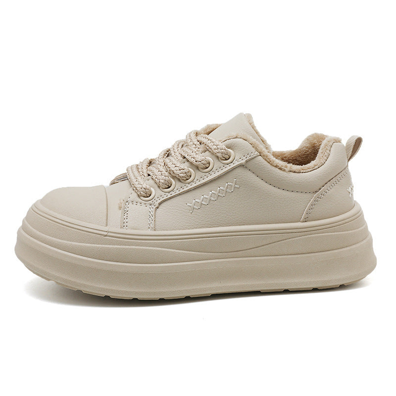 Damen Sneaker Bequem Plüschig Mit Dämpfung
