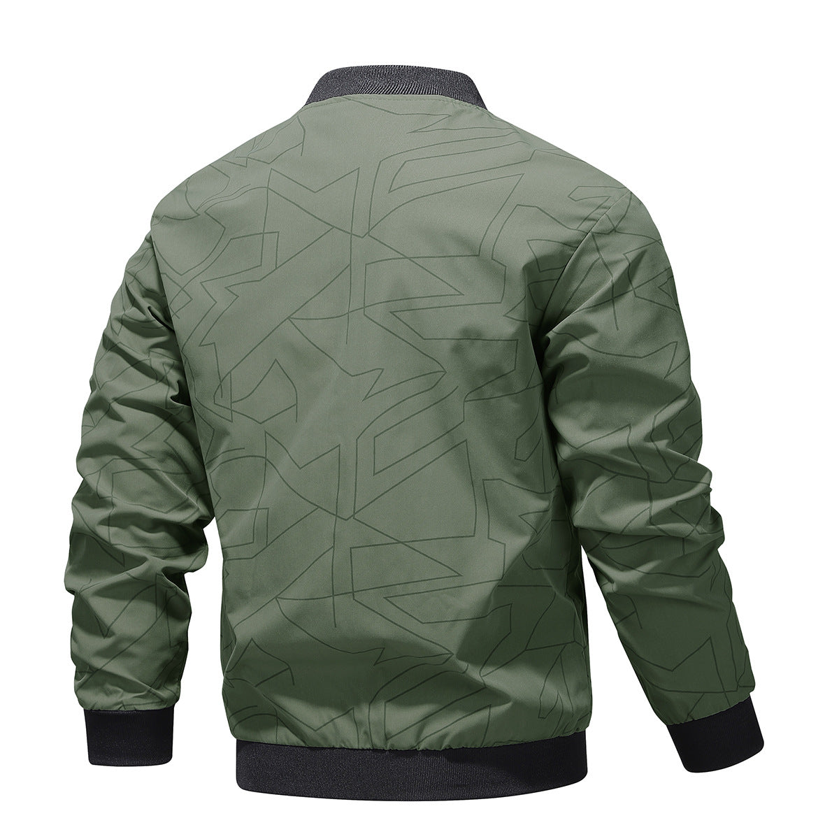 Herren Bomberjacke Elegant Stylisch Mit Muster