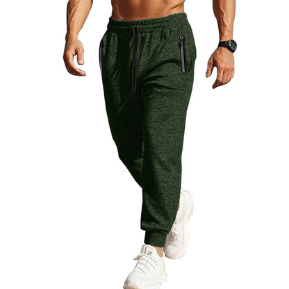 Herren Sportpants Freizeithose mit Reißverschlusstaschen Modern - BerlinGlamour