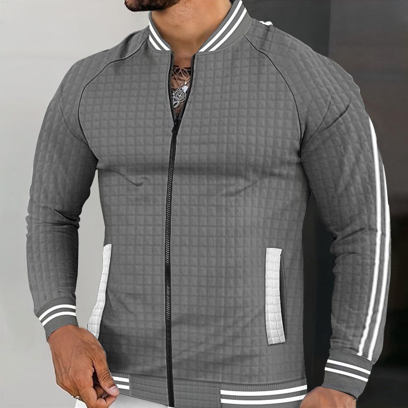 Herren Sportjacke Steppjacke Modern Reißverschluss Taschen