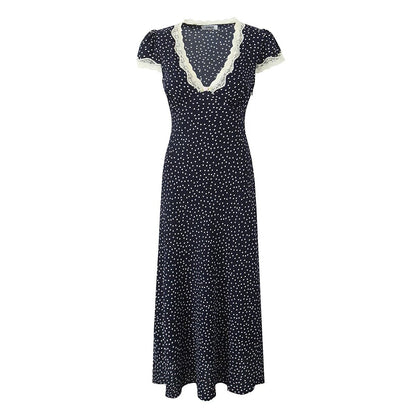 BerlinGlamour Frühlings-Midi-Kleid im fließenden Design
