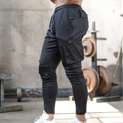 Herren Jogginghose Cargo Bequem Reißverschluss Taschen Modern