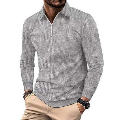 Herren Stehkragenpullover Strick Modern Reißverschluss